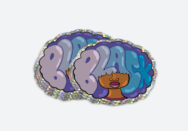 Glitterklistermärken