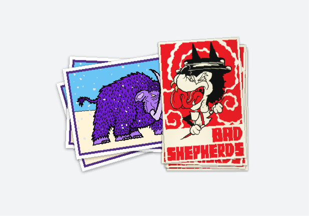 Rektangulära klistermärken