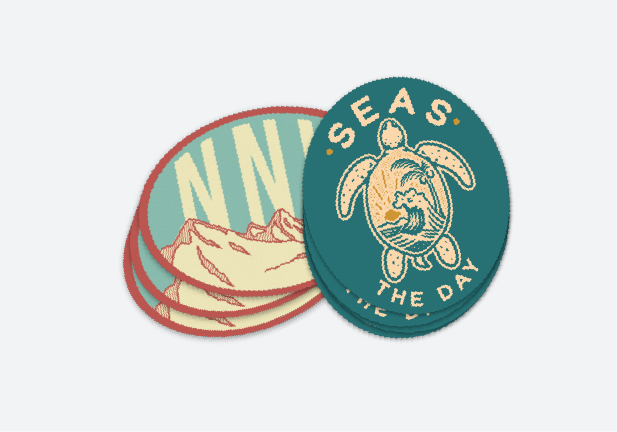 Ovala klistermärken