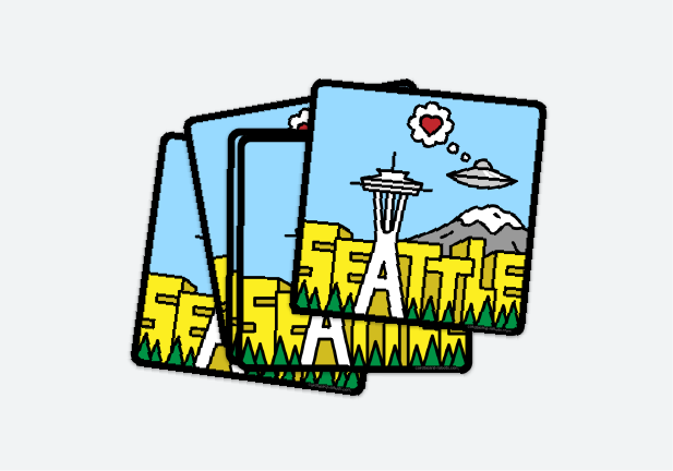 Klistermärken med runda hörn