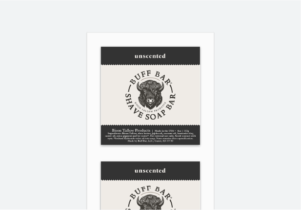 Kvadratiska etiketter