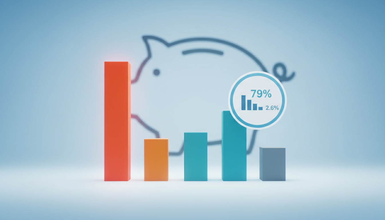 2025년 IRP 디폴트옵션 투자유형별 수익률 비교: 안정형 2.6%와 적극투자형 14.9%의 복리 격차를 나타낸 막대 그래프와 가입자 집중 분포도