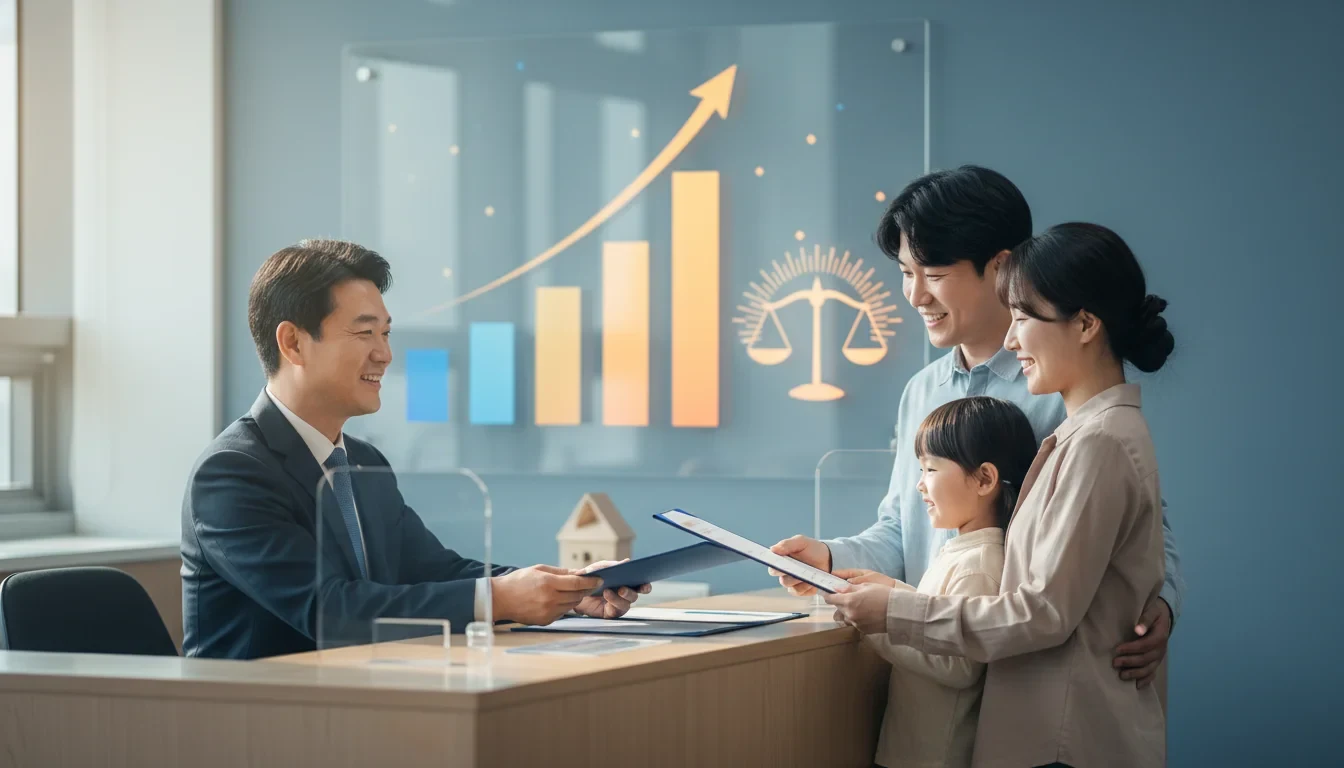 범죄피해 유족이 구조금 신청서를 제출하는 지방검찰청 피해자 지원실 창구 모습