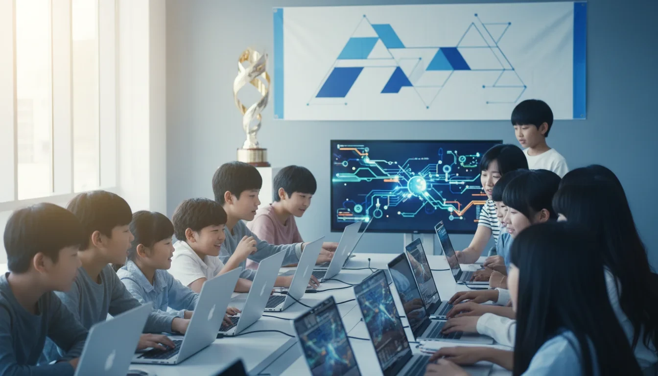 초등학생부터 성인까지 다양한 참가자들이 교육 공공데이터와 AI를 활용해 아이디어를 기획하는 대회 현장