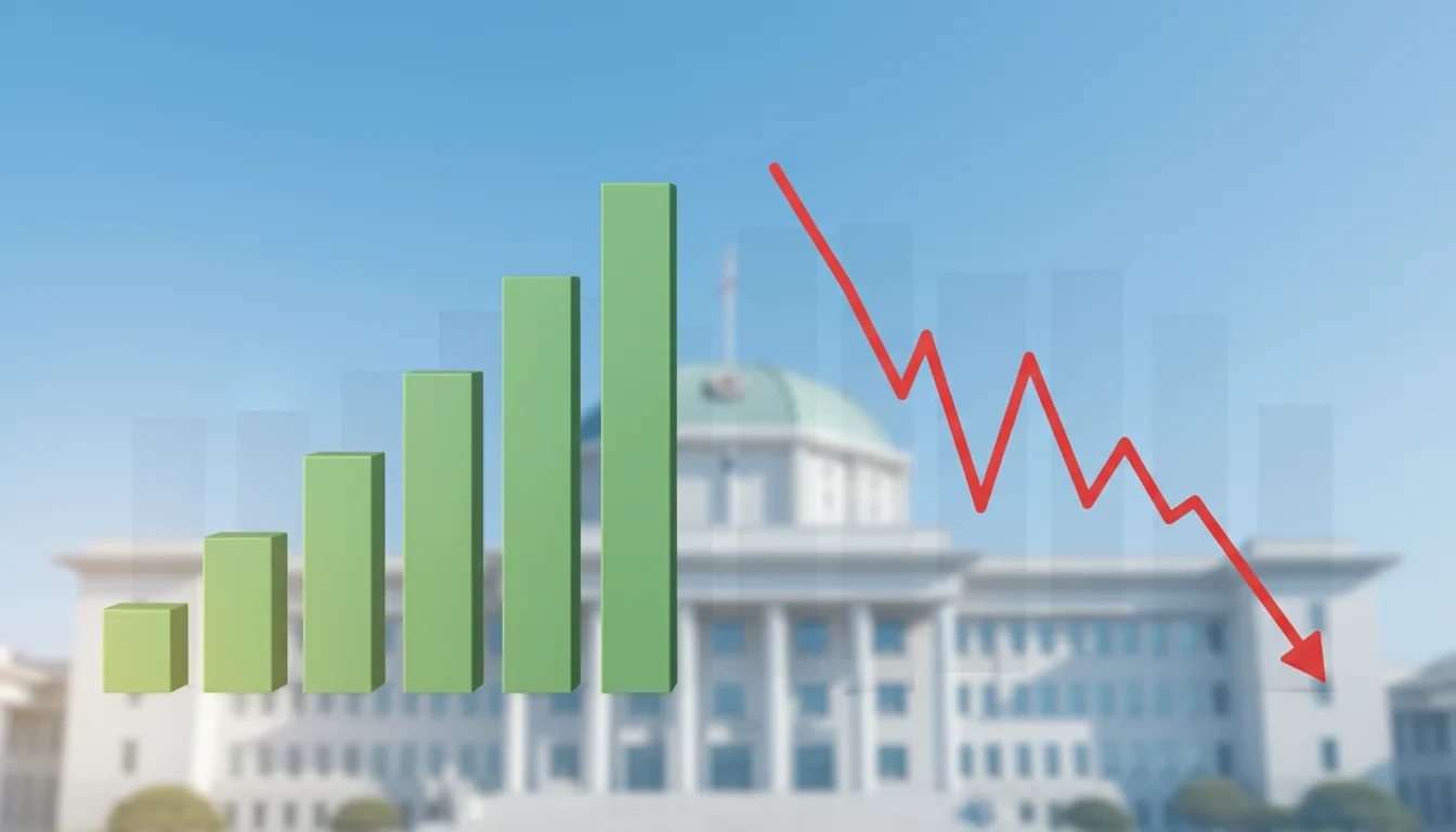 2026년 2월 연령대별 고용률을 비교하는 막대그래프와 청년 고용률 하락 추이를 보여주는 꺾은선그래프