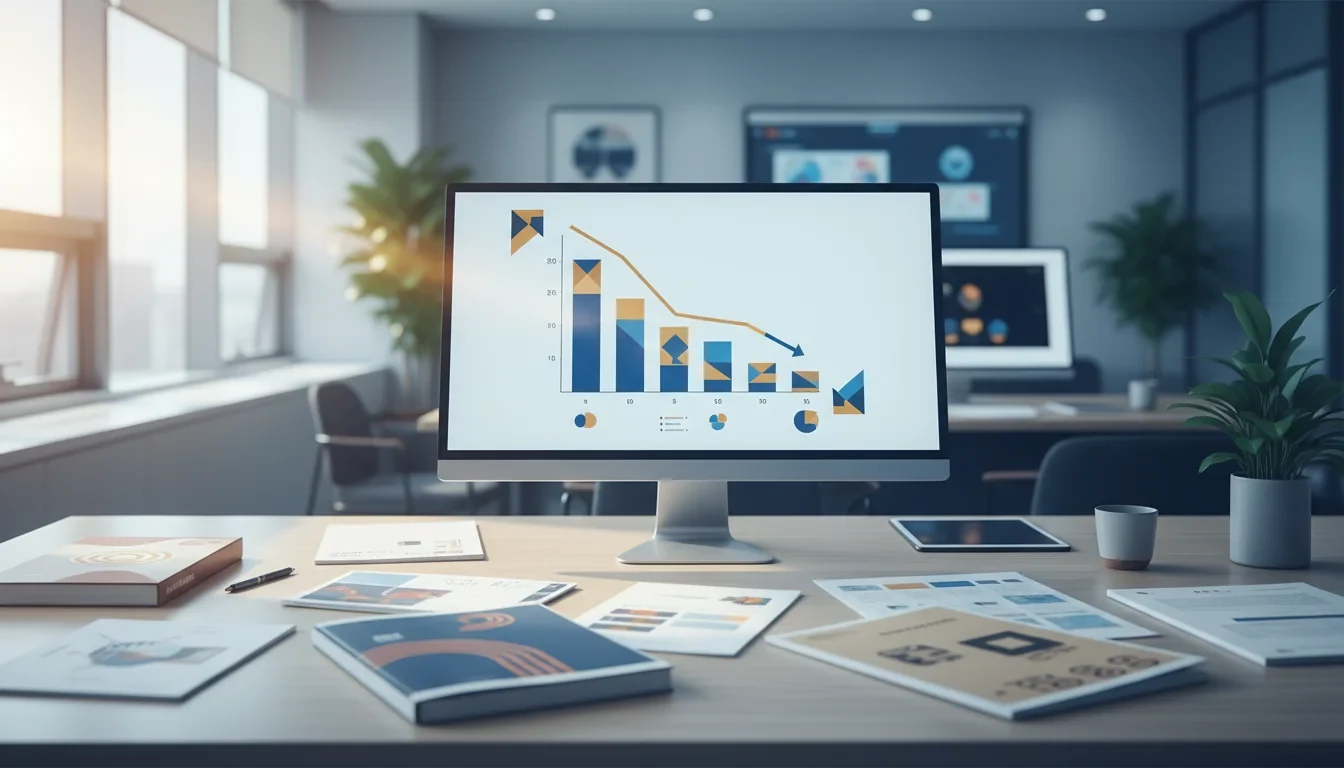 한국개발연구원 KDI 보고서와 고성장 기업 비중 감소 추이를 보여주는 그래프가 놓인 정책 분석 회의실