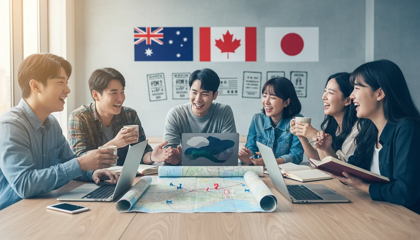 워킹홀리데이 경험자 멘토단이 예비 참가 청년들에게 해외 생활 경험을 공유하는 멘토링 현장