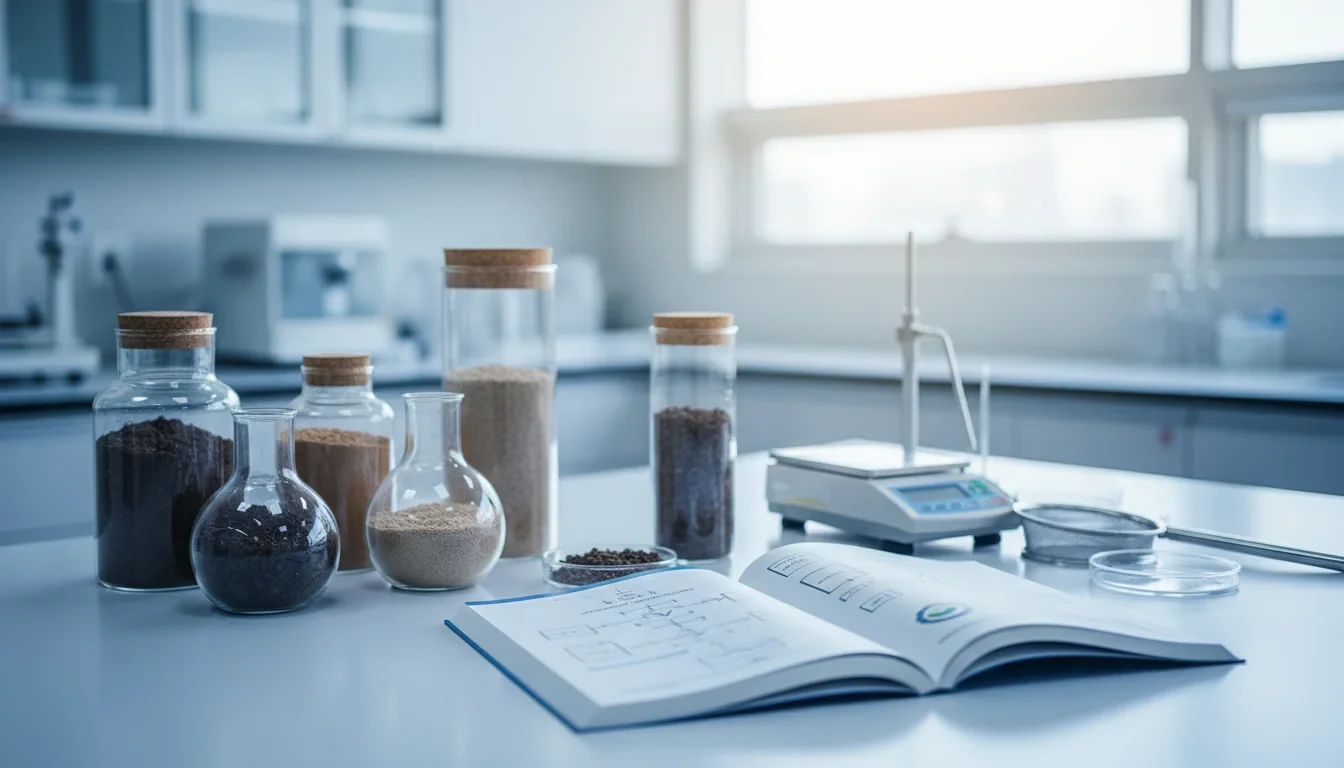 국립환경과학원이 발간한 토양 분야 고유표준 제정 안내서와 6단계 표준화 절차 도식