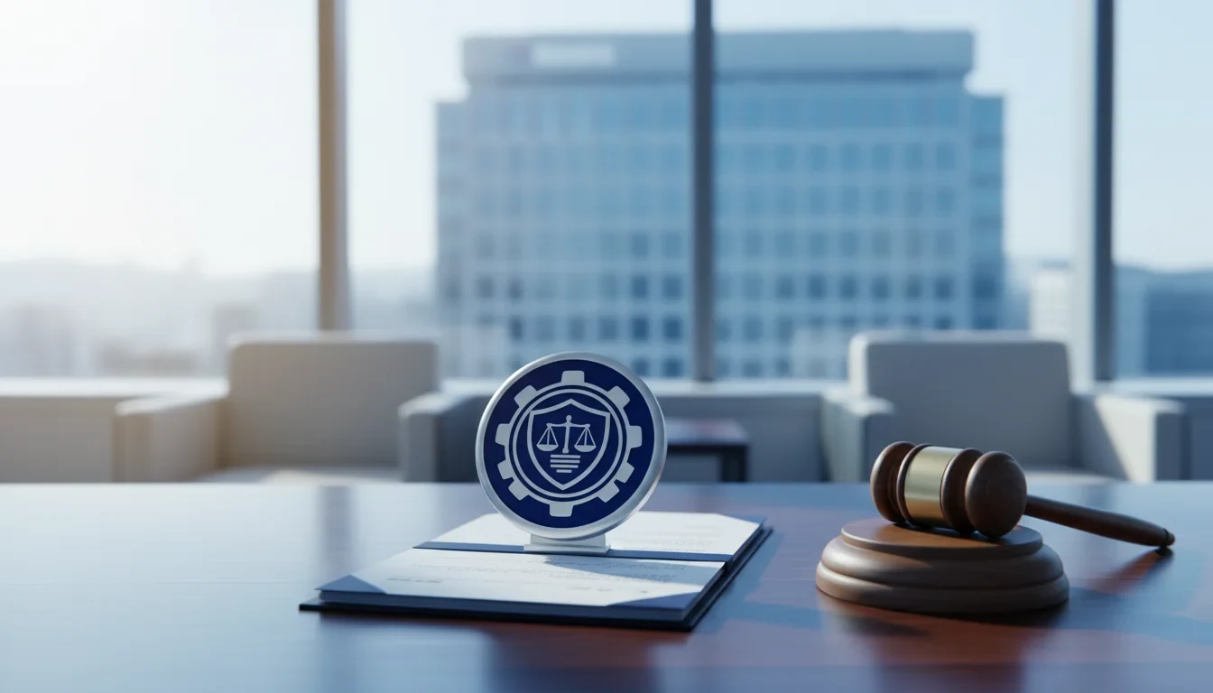 공정거래위원회 회의실에서 에이치디씨 부당지원행위 제재 결정을 발표하는 장면