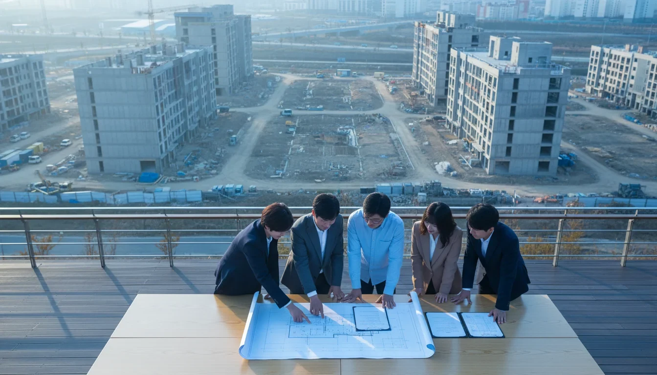 국토교통부 지역주택조합 사업 정상화 방안 발표 현장에서 토지 확보 요건 완화와 조합원 권익 보호 대책을 설명하는 모습