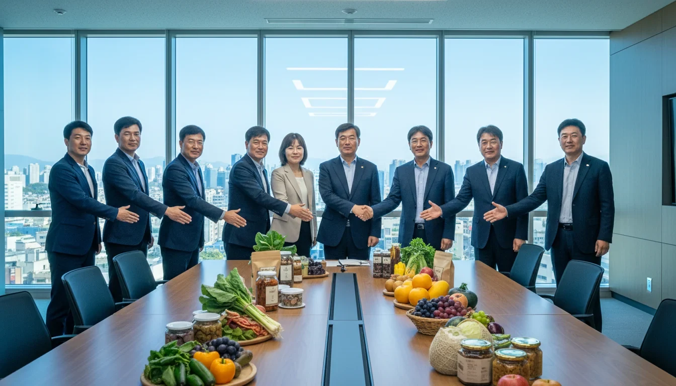 농촌융복합산업 창업기업 대표들이 스케일업 지원 선정 발표장에서 사업화 자금 지원 소식을 듣고 있는 모습