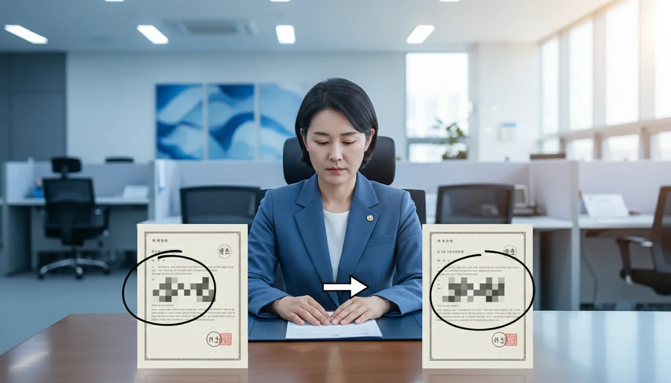 주민등록 등초본 서류에서 가족관계 표기가 세대원으로 통일 변경되는 모습을 보여주는 행정 서류 이미지