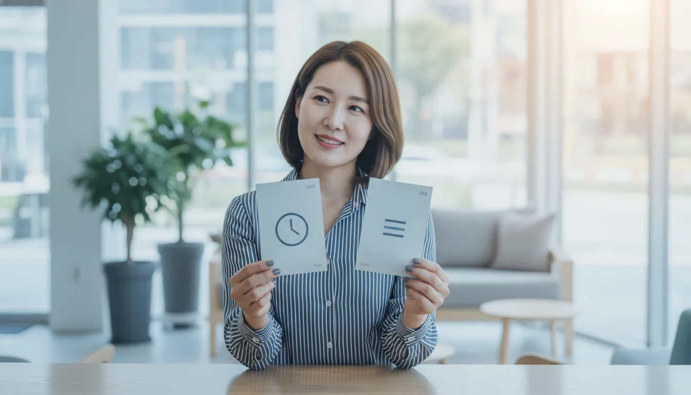 전기요금 고지서 위에 시간대별 요금과 단일요금 비교 결과가 나란히 표시된 모습