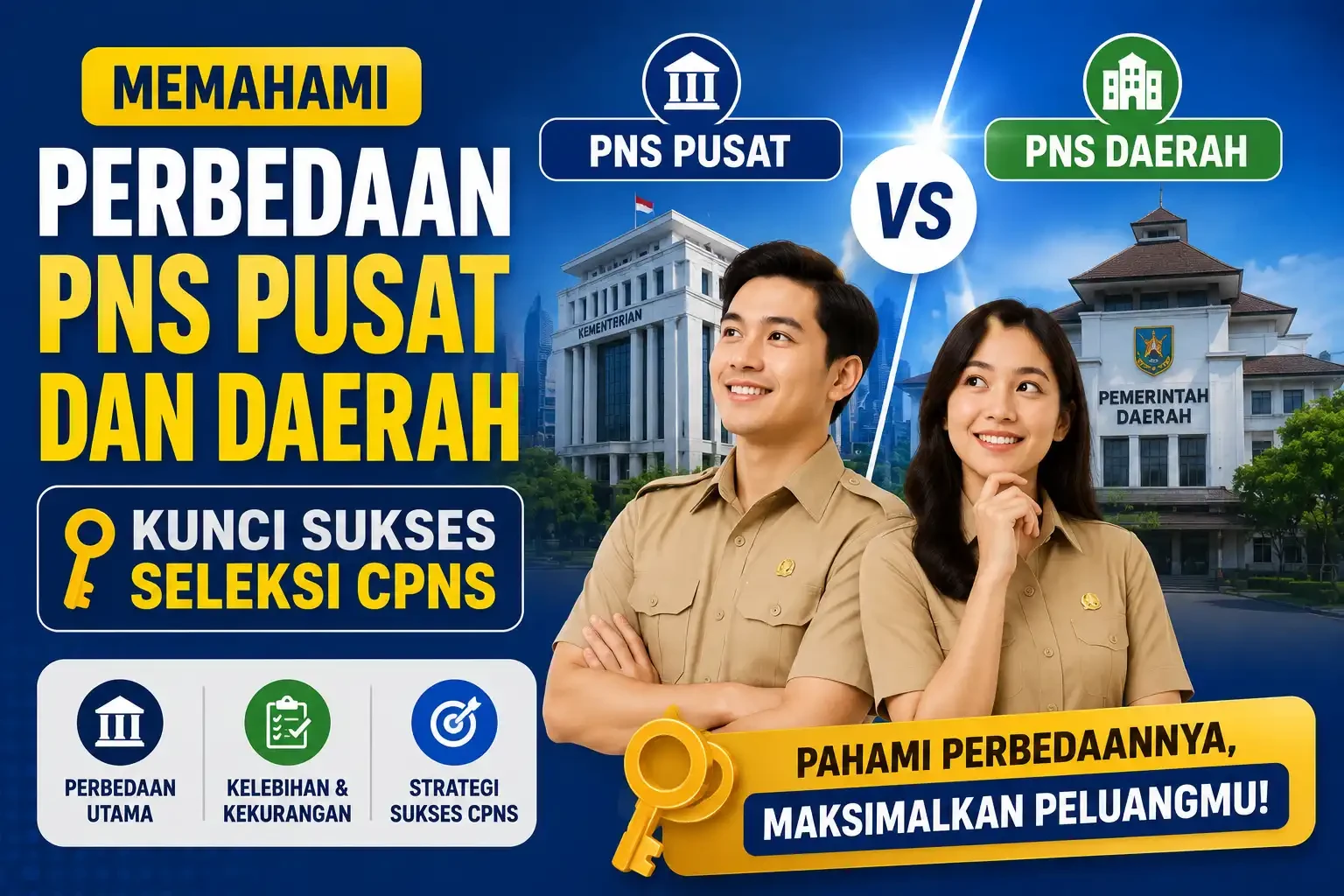 Memahami Perbedaan PNS Pusat dan Daerah Kunci Sukses Seleksi CPNS