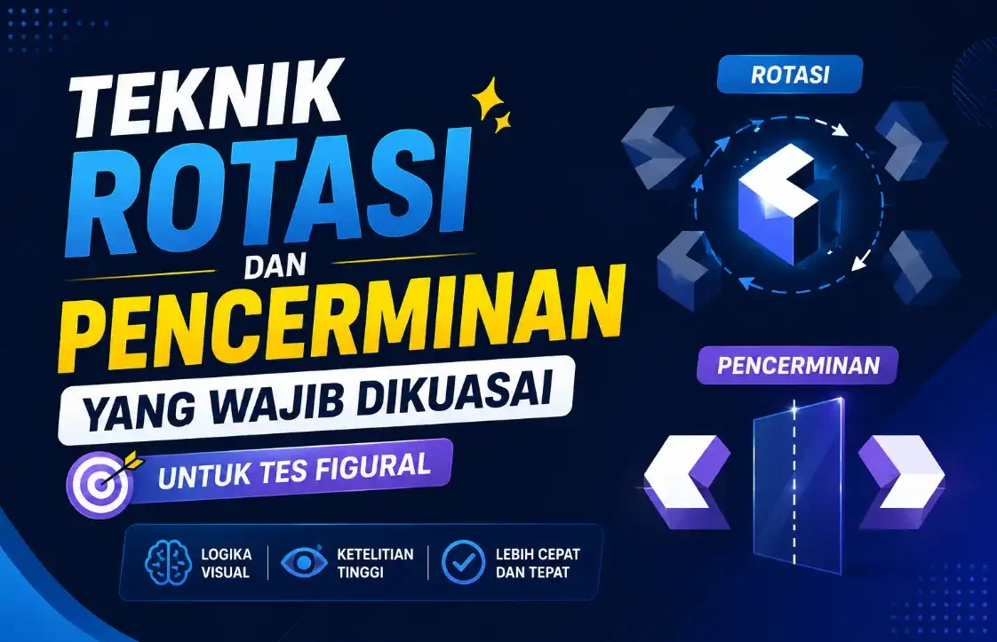 Teknik Rotasi dan Pencerminan yang Wajib Dikuasai untuk Tes Figural