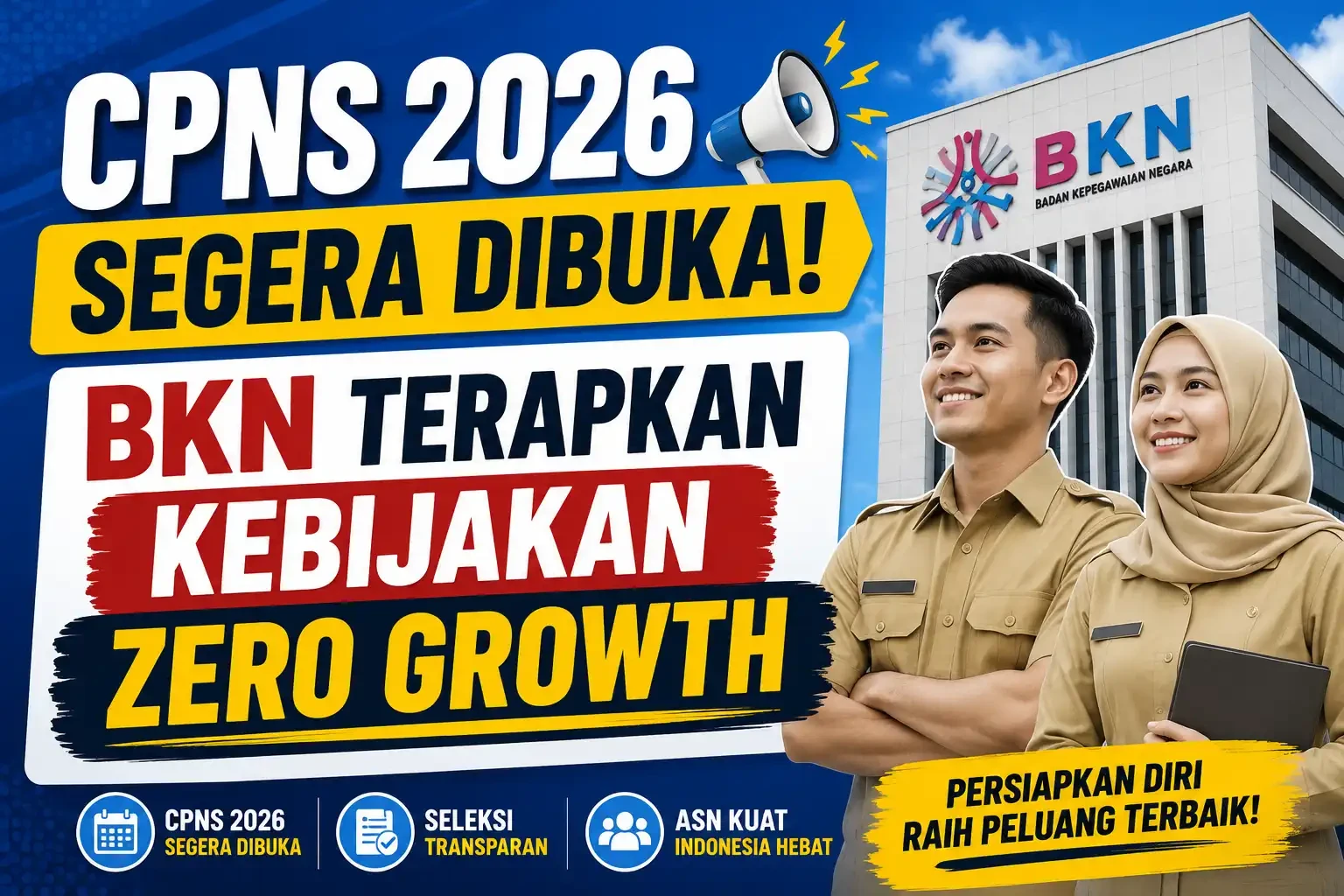 CPNS 2026 Segera Dibuka, BKN Terapkan Kebijakan Zero Growth
