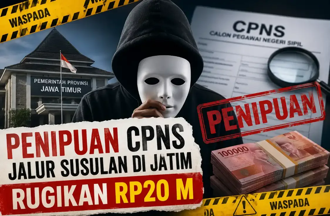 Penipuan CPNS Jalur Susulan di Jatim Rugikan Rp20 M