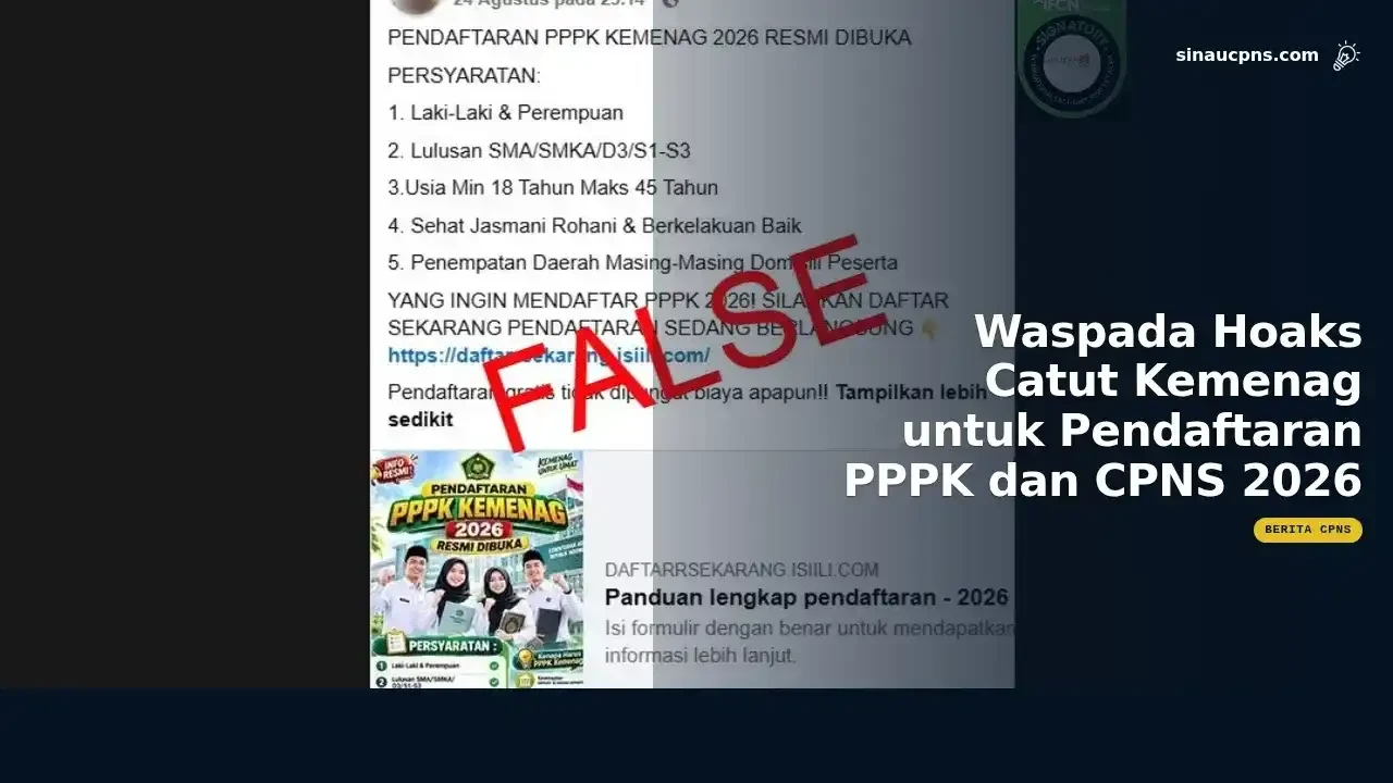 Waspada Hoaks Catut Kemenag untuk Pendaftaran PPPK dan CPNS 2026