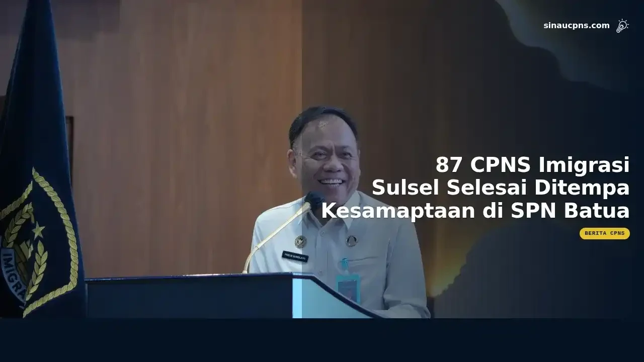 87 CPNS Imigrasi Sulsel Selesai Ditempa Kesamaptaan di SPN Batua
