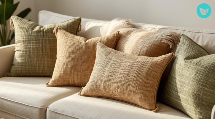 Cuscini in Juta | Cuscini Decorativi | Comfort e stile per ogni ambiente domestico.