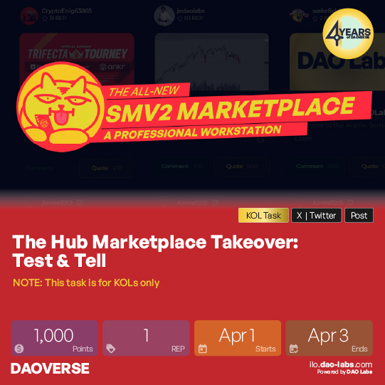 🚀 [Exclusive KOL Task] SMV2 Marketplace: Elite Beta Testing