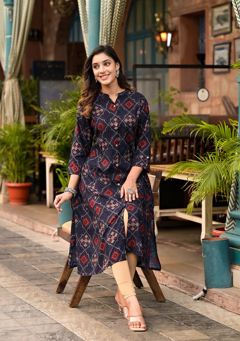Printed Rayon Kurta