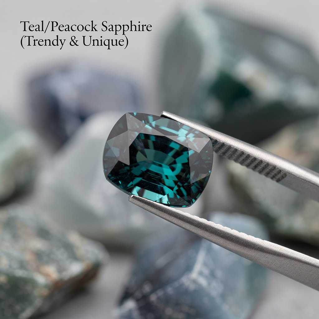 Teal Peacock Sapphire