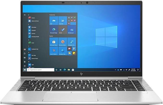 HP EliteBook 845 G8 14" FHD Laptop | AMD Ryzen 7 PRO 5850U Octa-Core | 16GB RAM | 256GB SSD | AMD Radeon | Windows 10/11 Pro (Renewed)