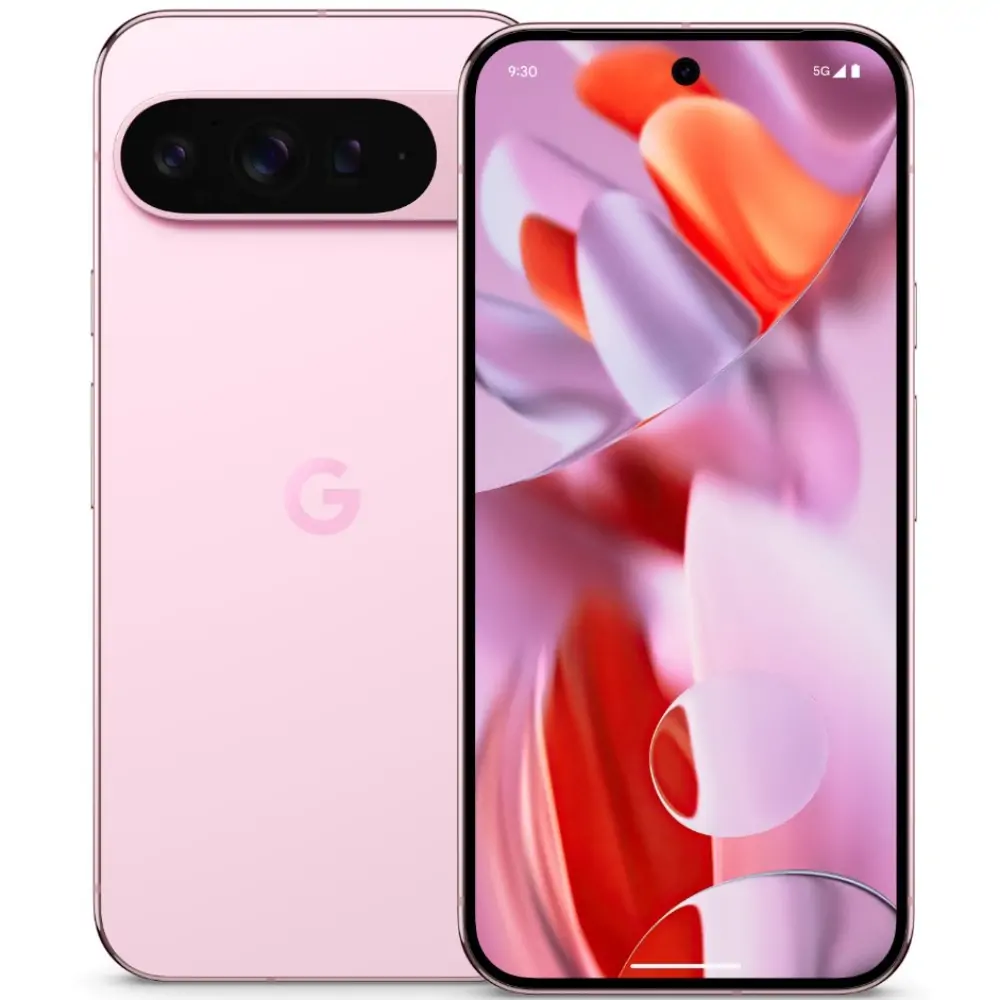 Google Pixel 9 Pro XL 5G 16GB RAM 256GB Rose, 6.8″ Super Actua Screen, Tensor G4, 50MP wide + 48MP Ultrawide + 48MP Telephoto