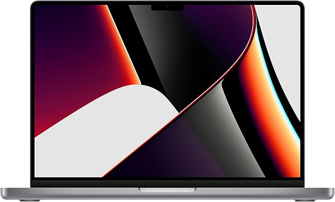 Apple (Renewed) 2021 MacBook Pro (14-inch, Apple M1 Pro chip with 8‑core CPU and 14‑core GPU, 16GB RAM, 512GB SSD) - Space Grey; English