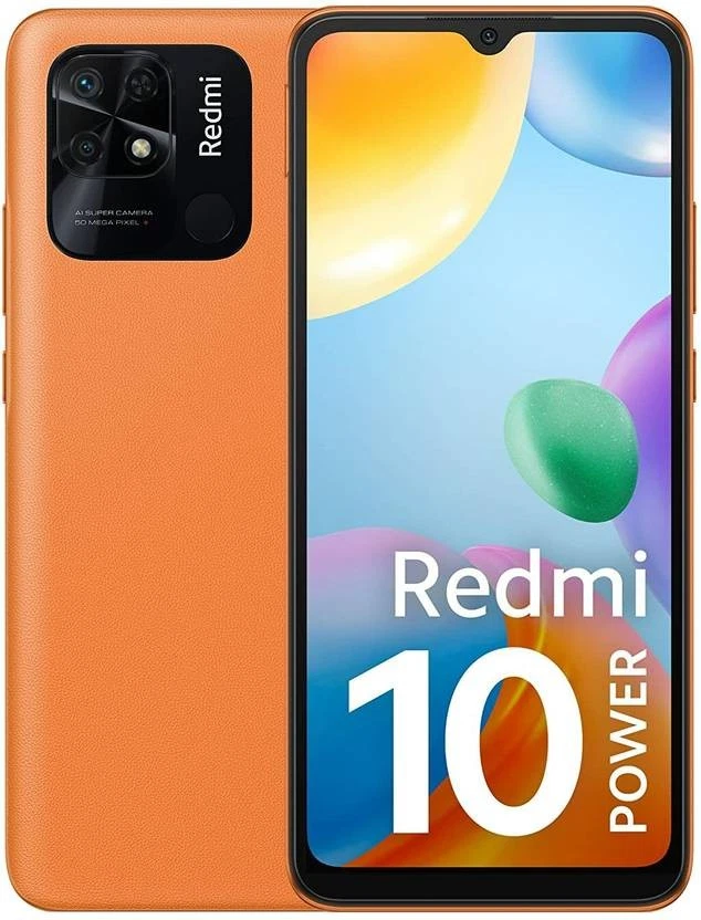 Xiaomi Redmi 10 Power 128GB 8GB RAM Orange – Factory Unlocked Smartphone