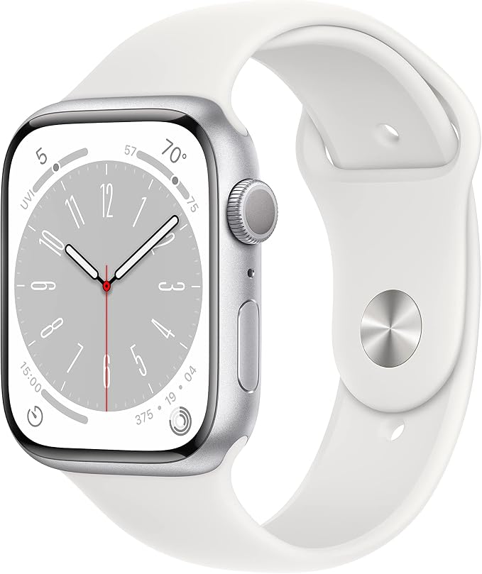 Apple Watch Series 8 45mm Silver GPS + Cellular 32GB – Certified Renewed