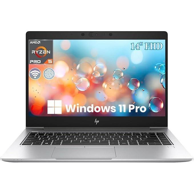 HP EliteBook 745 G6 14" FHD Touchscreen Laptop – AMD Ryzen 5 PRO 3500U, 16GB DDR4 RAM, 512GB NVMe SSD, Radeon Vega 8 Graphics, Windows 10 Pro (Renewed)