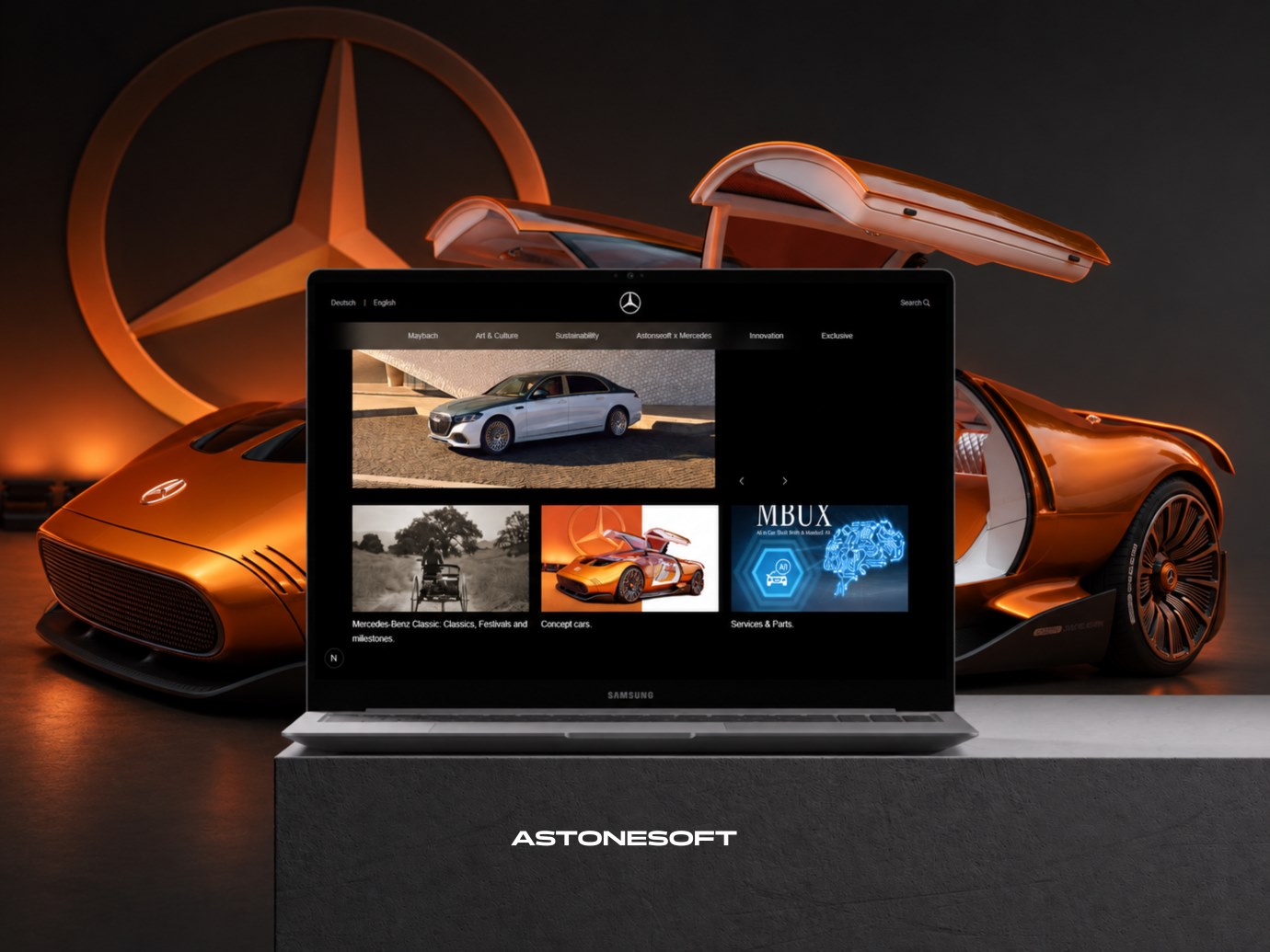 Mercedes-Benz Experience remastered website preview