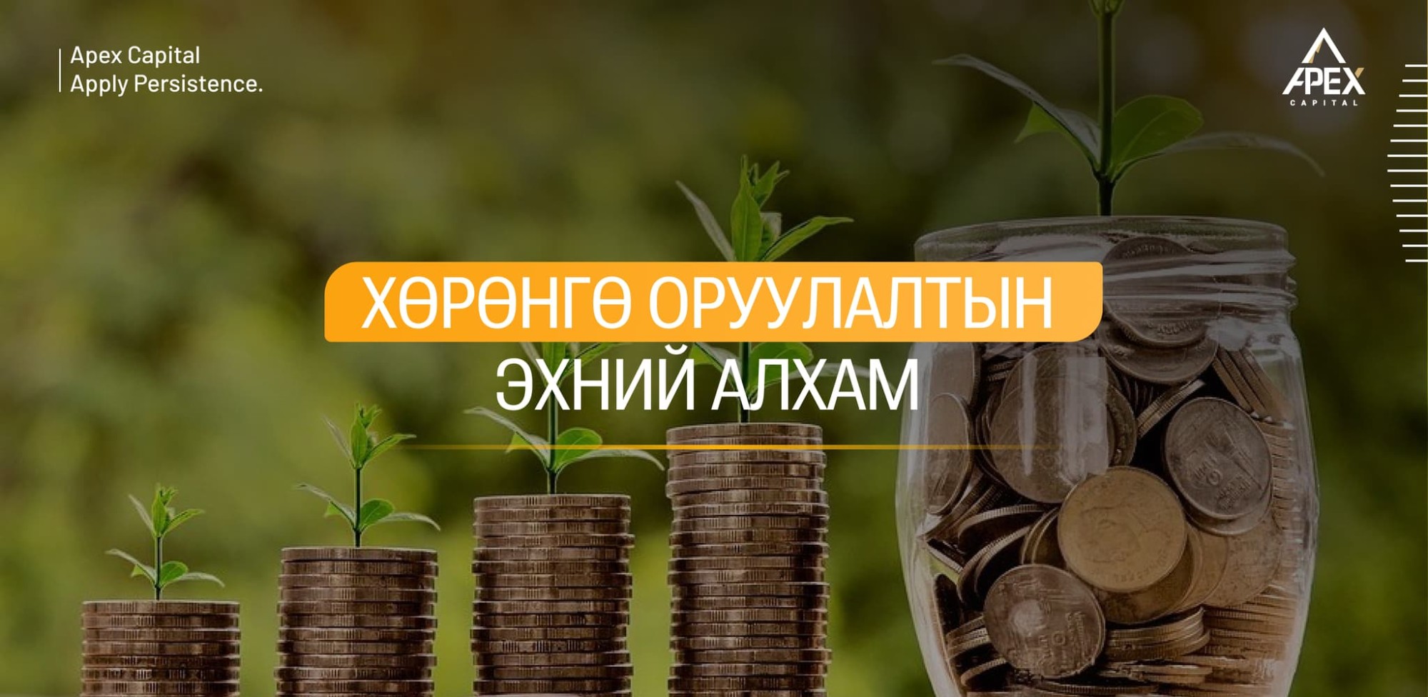 ХӨРӨНГӨ ОРУУЛАЛТЫН ЭХНИЙ АЛХАМ