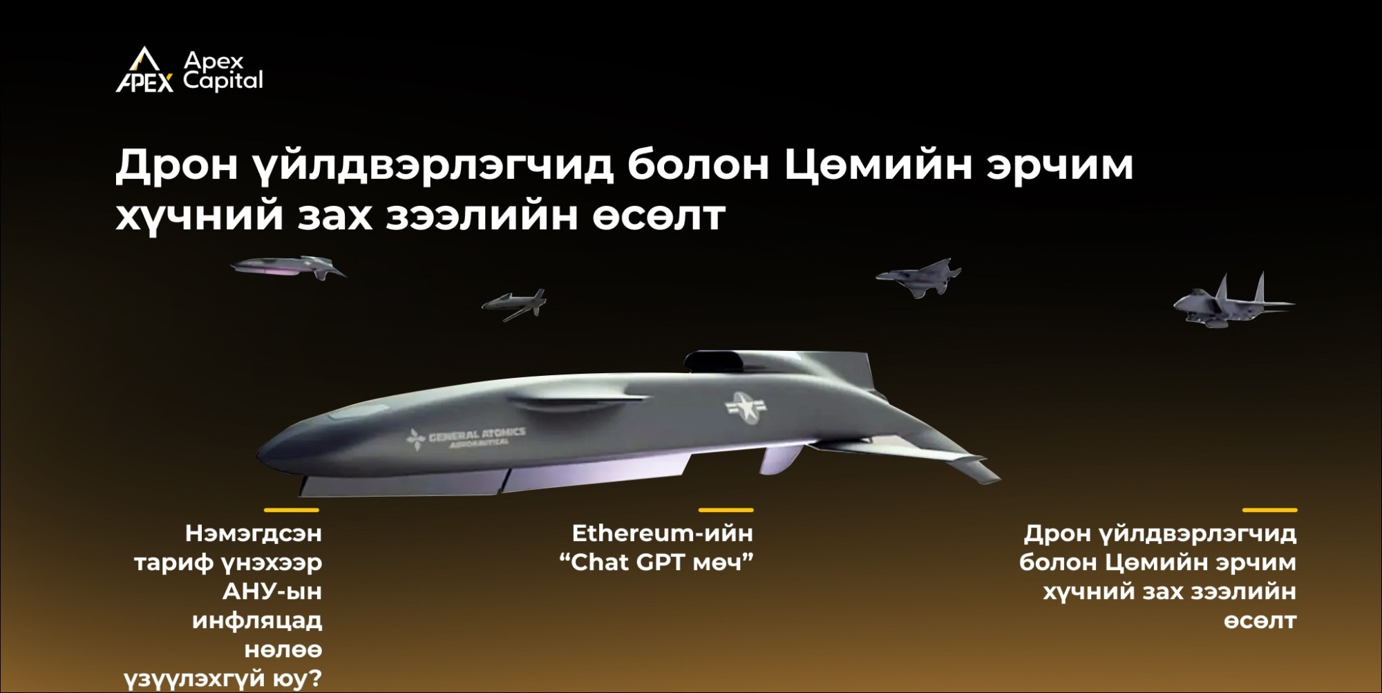 Дрон үйлдвэрлэгчид болон Цөмийн эрчим хүчний зах зээлийн өсөлт