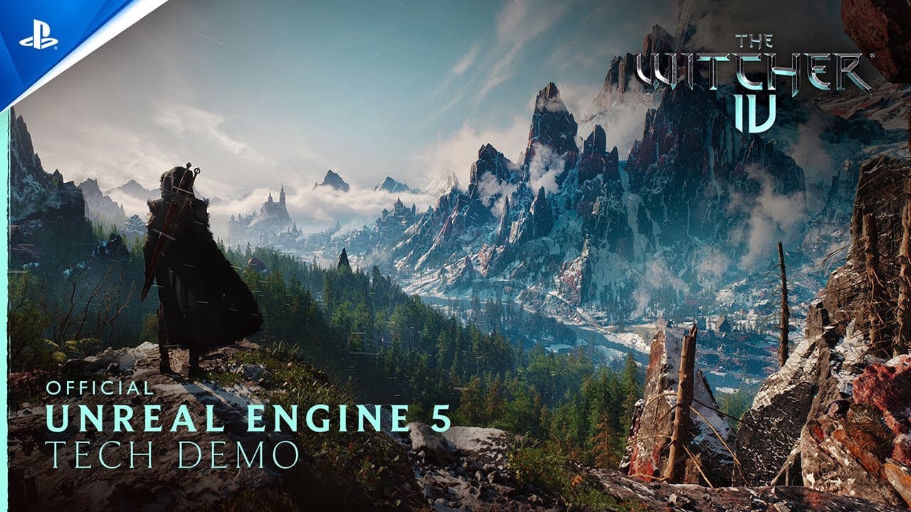 Ciri and her horse Kelpie in the Unreal Engine 5 tech demo running at 60 frames per second on PlayStation 5