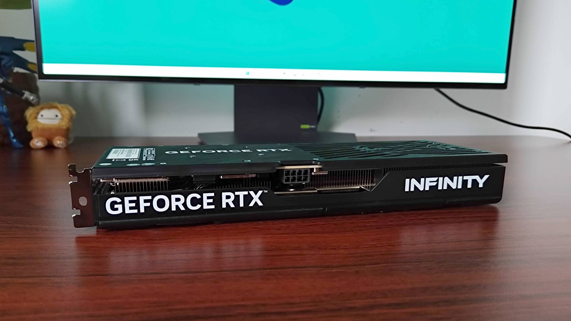 Mid-range graphics card of the class where average frame rate and 1% lows most often diverge