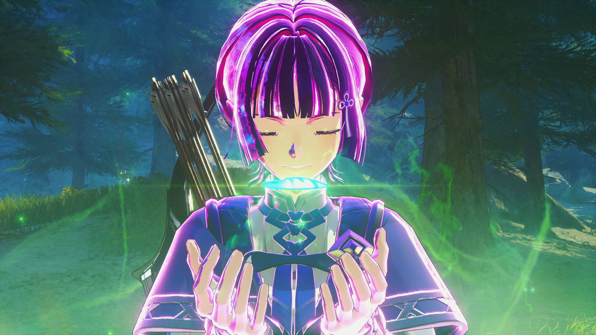 A Vesselai channelling Anima energy during a battle in Xenoblade Genesis