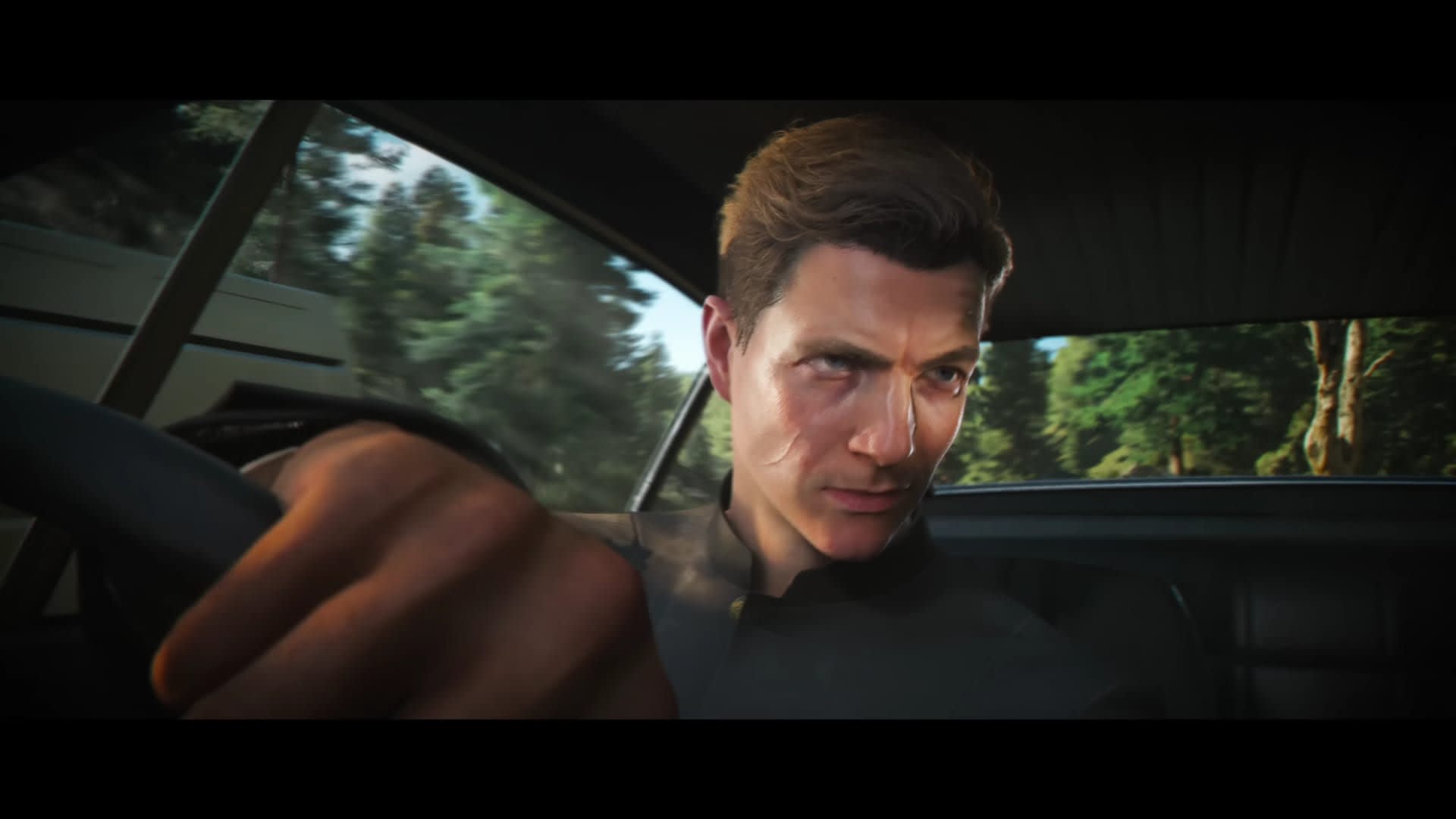 Bond moving through a guarded interior using social stealth in 007 First Light