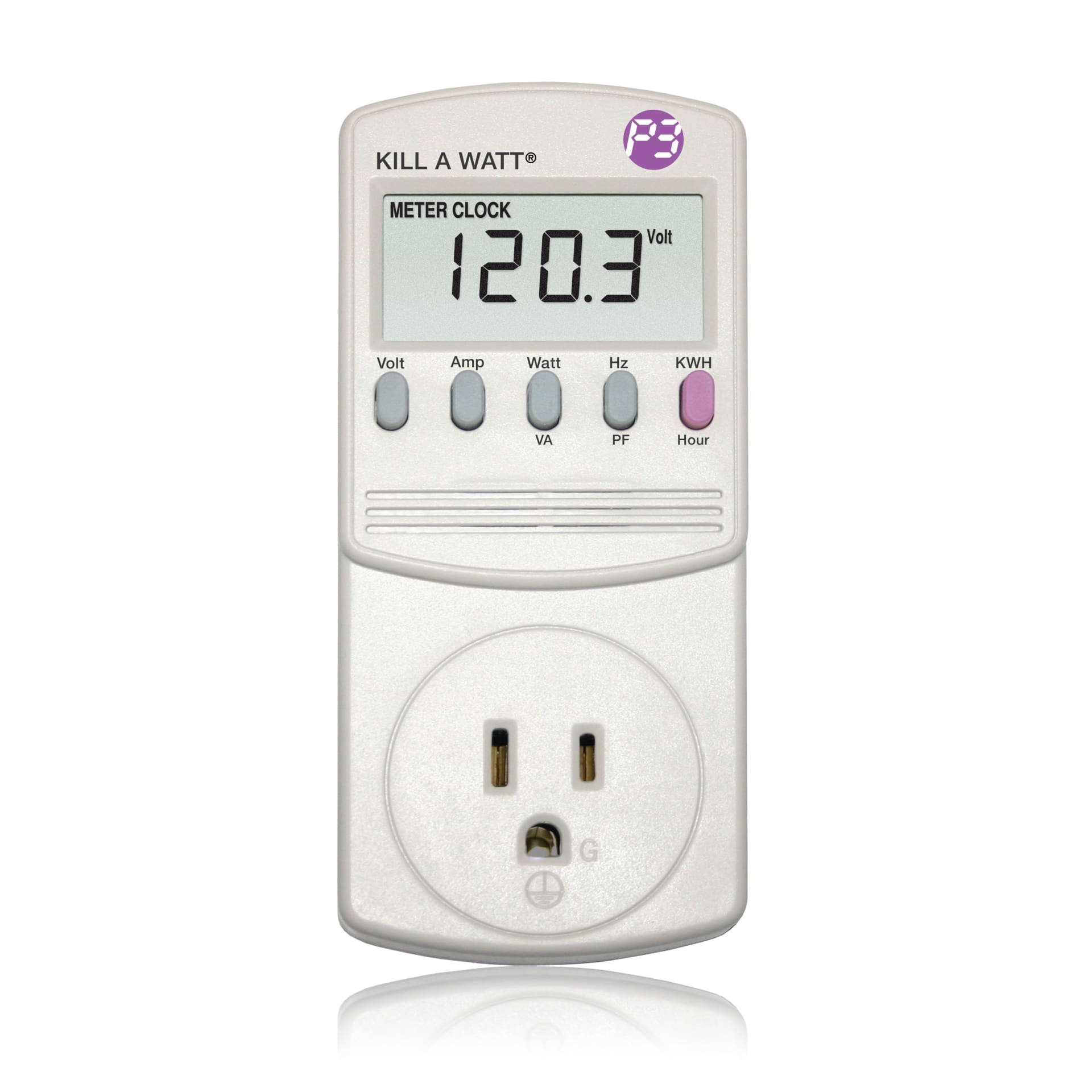 Plug-in energy meter of the type used to measure a gaming PC's actual draw at the wall