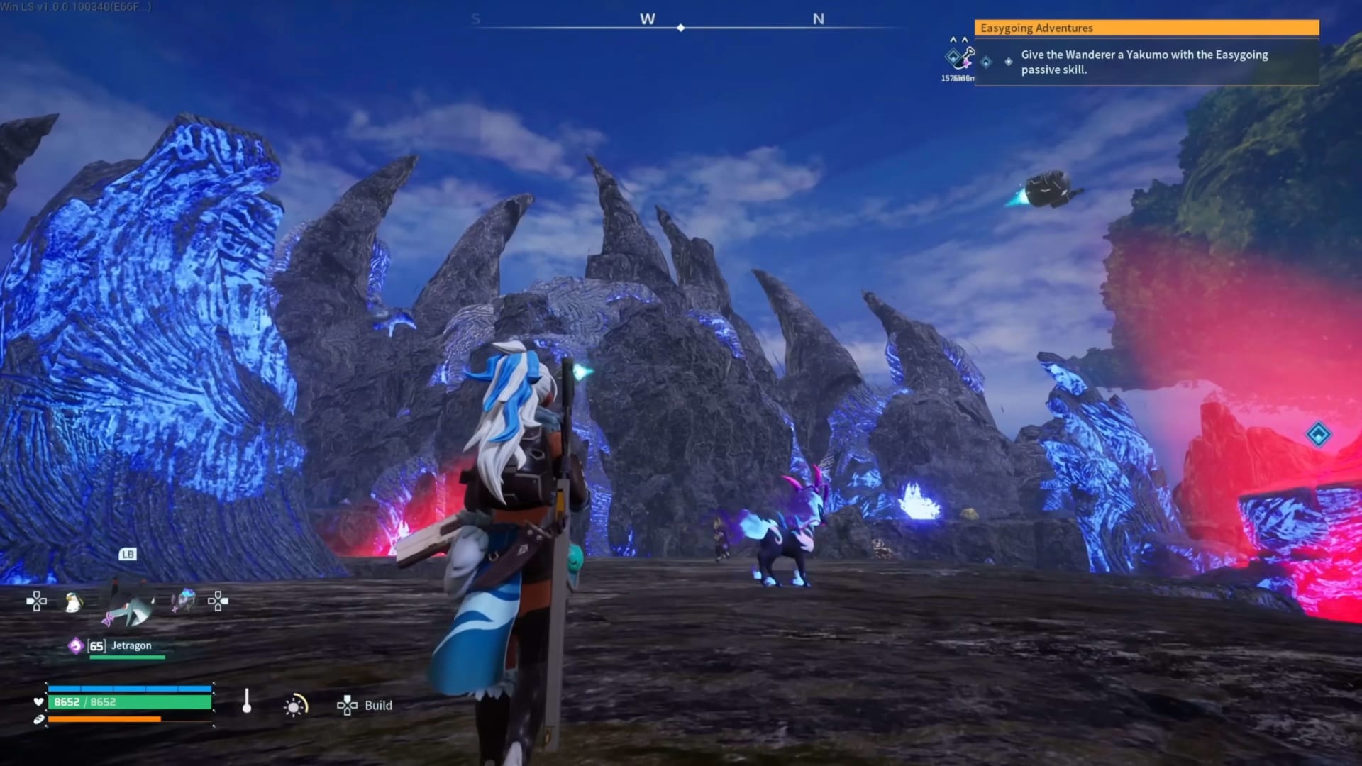 The floating Sky Islands region introduced above the Palpagos Islands in Palworld 1.0
