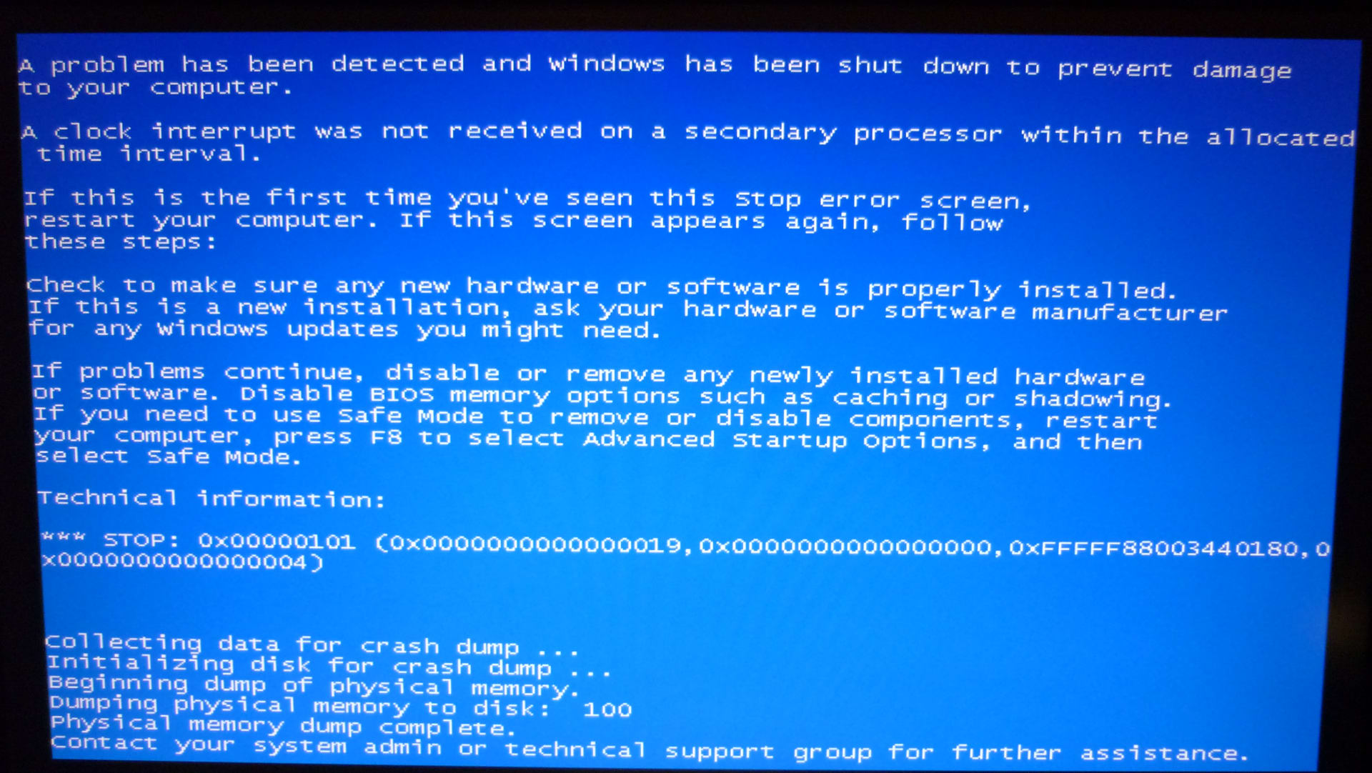 An on-screen warning telling the player that the console is too hot and needs to cool down