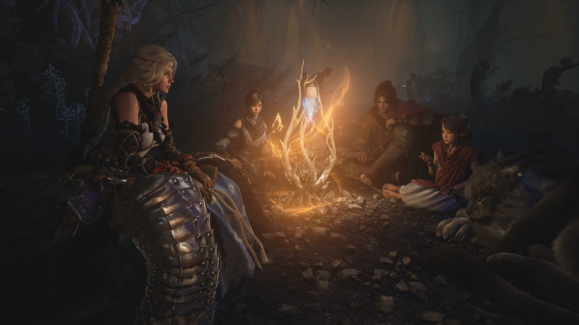 An environment in Ballad of Antara showing its Unreal Engine 5 lighting and scale