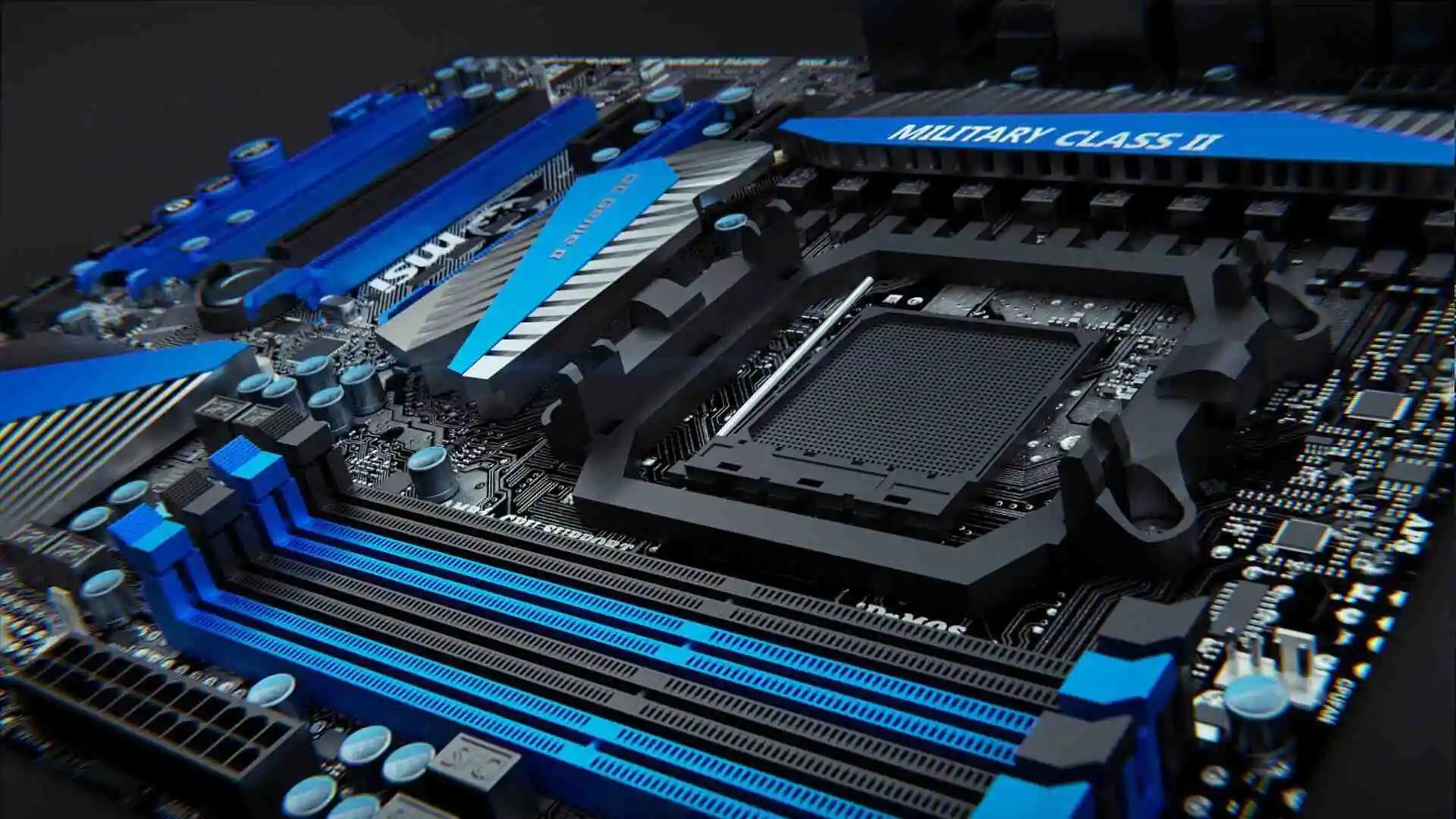 High end motherboard featuring overclocking and advanced cooling solutions