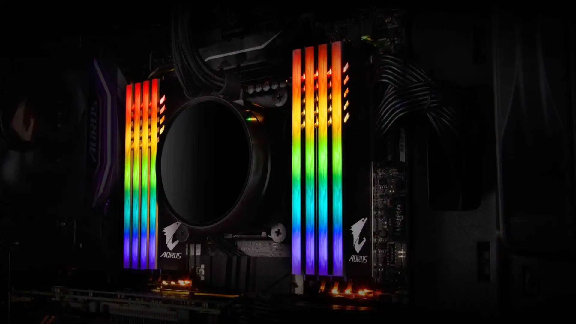 RGB lighting on RAM in a high performance gaming setup