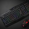 A high performance gaming keyboard paired with a mouse.