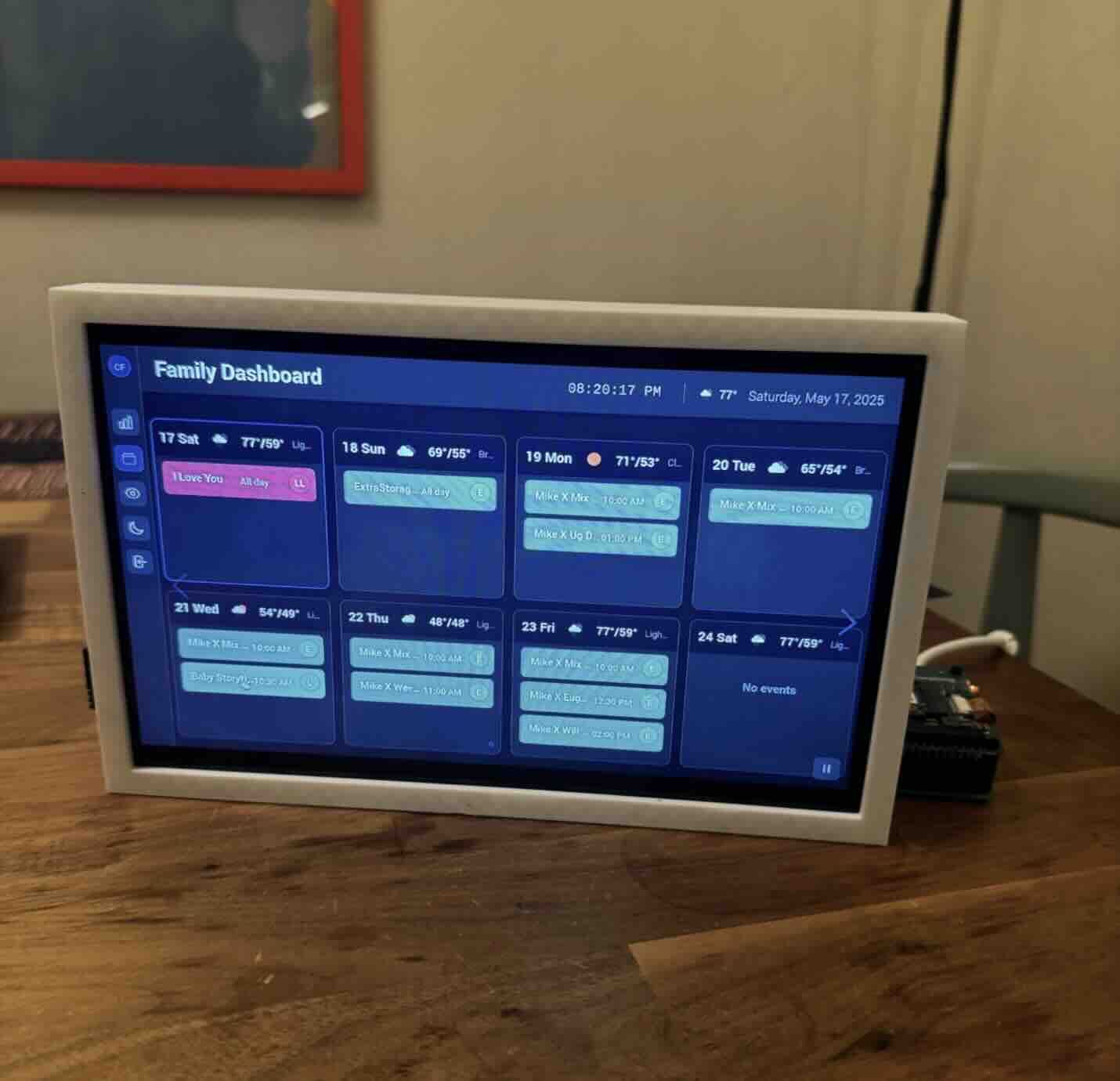 Custom Family Dashboard 3D Printing Project