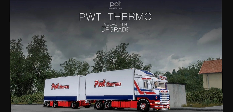 МОД Scania 164G 580 PWT Thermo   Trailer v12.0 ДЛЯ EURO TRUCK SIMULATOR 2