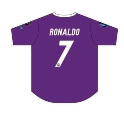 Ronaldo #7 – Real Madrid Away Jersey 2016/17(UCL Final Edition)